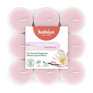 Soilse tae boladh Bolsius 18pcs magnolia