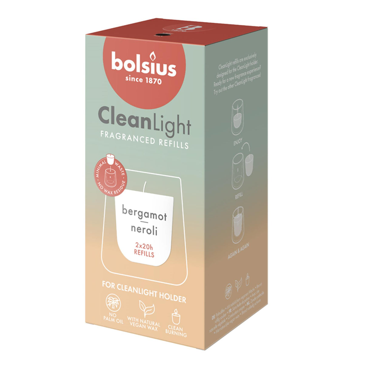 Bolsius refill clean light bergamot