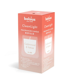 Bolsius clean light duft refill 2 stk.