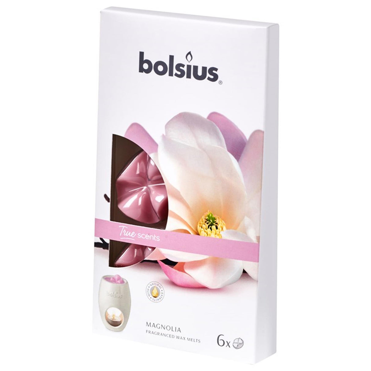 Bolsius smeltbare geurwax magnolia 6st