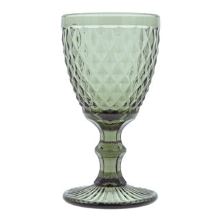 Diamond wine glass 20cl smoked