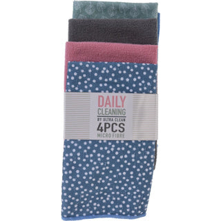 Microfiber cloth set of 4 pieces
