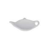 Tea bag holder teapot 12cm ceramic white