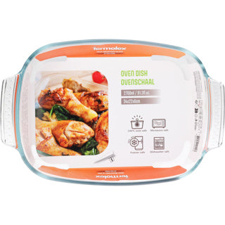 No brand oven dish glass 2700 ml | 2 pcs