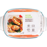 No brand oven dish glass 2700 ml | 2 pcs