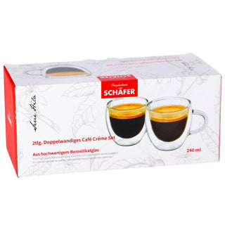 Schäfer double-walled mug 240ml set of 2 | 2 pcs