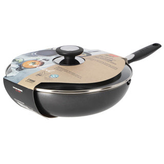 Beka pro induc wok 28 cm with glass lid