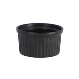 Cream brulee dish black 9x5cm