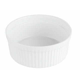 Souffles dish 12x5cm white