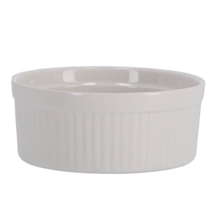 Souffles dish 12x5cm white