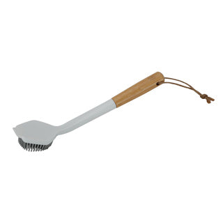 Clean home dishwashing brush bamboo and silicone round