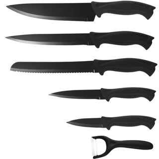 Michelino knife set 6-piece black