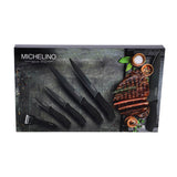 Michelino knife set 6-piece black