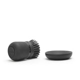 Brabantia sinkside dishwashing brush with soap reservoir, dark grey