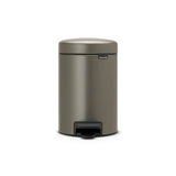 Brabantia pedal bin newicon 3l platinum
