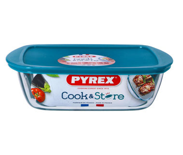 Pyrex cook en store 2,5l rechthoek 28 x 20 met deksel