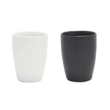 Coffee mug without ear black or white 340 ml