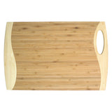 Bambus skærebræt bølge 38x25x2 cm
