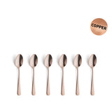 Amefa teaspoons Copper 6 pieces