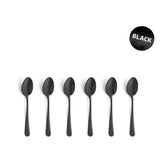 Amefa teaspoons black 6 pieces