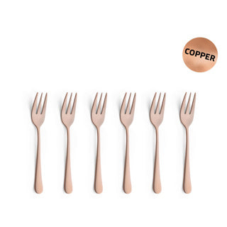 Amefa Pak fork Copper 6 pieces