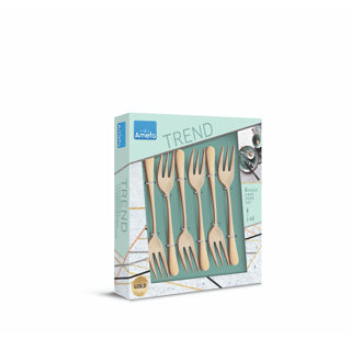 Amefa Austin Pak fork Gold 6 pieces