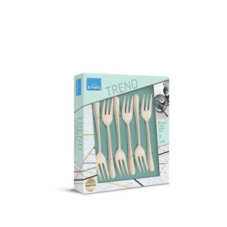 Amefa cakes fork champagne 6 pieces