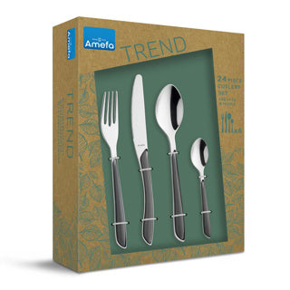 Amefa cutlery set Eclat 24 -piece gray