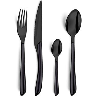 Amefa cutlery set lumino 6 -piece black