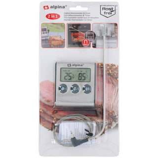 Thermometer with timer