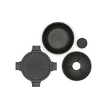 Brabantia salad lunch bowl make take 1.3l dark gray