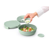 Brabantia salad lunch bowl make take 1.3l jade green