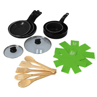 Green Chef GreenChef Pan Set a 14 pezzi nero