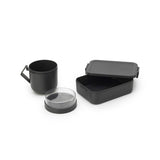 Brabantia lunch set make take 2-piece dark gray