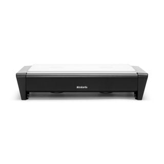 Brabantia plate warmer with 2 candles - black