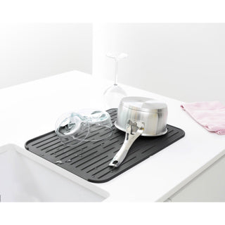 Brabantia sinkside silicone drain mat - dark gray