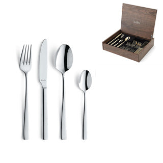 Amefa cutlery set 24dlg martin luxury wooden box