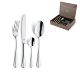 Amefa cutlery set 24dlg baguette luxury wooden box
