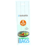 Brabantia perfect-fit compostable waste bags, 10-12l, 10 pcs.
