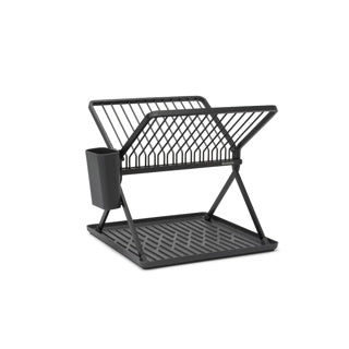 Brabantia sinkside folding draining rack dark grey