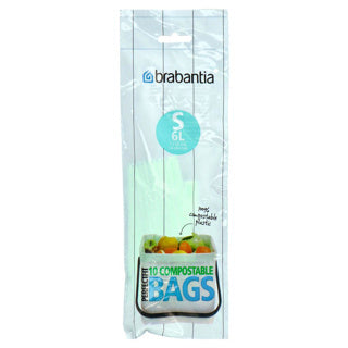 Brabantia perfectfit composting waste bags s 6l 10 pieces