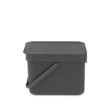 Brabantia waste bin sort go 6l gray