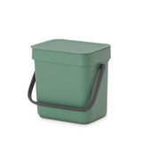 Brabantia waste bin sort go 3l fir green | 2 pcs
