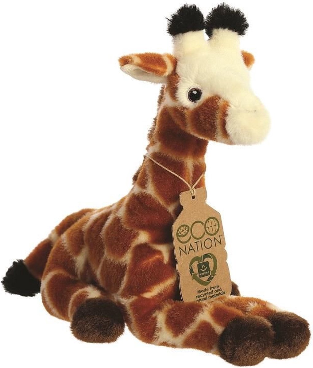 Peluche Aurora - Giraffa - 21 cm - sdraiata - Peluche animale selvatico