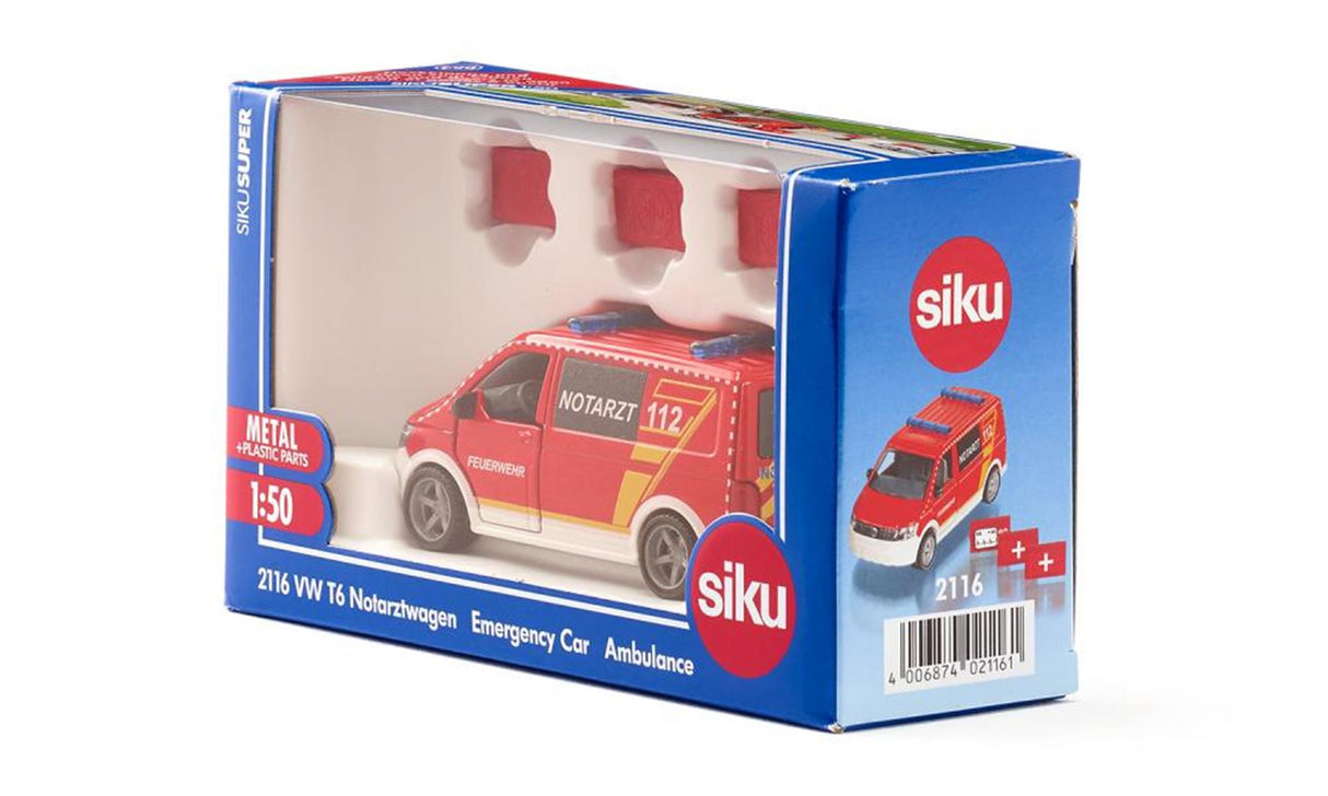 Siku 2116 vw t6 eerste hulparts 15,5cm