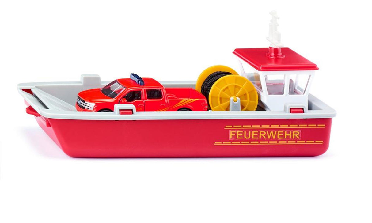 Siku fire brigade work boat