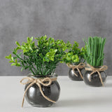 Boltze home kunstplant in glazen pot ø13x15cm