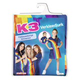 Abito k3 vestito arcobaleno blu, 6-8 anni