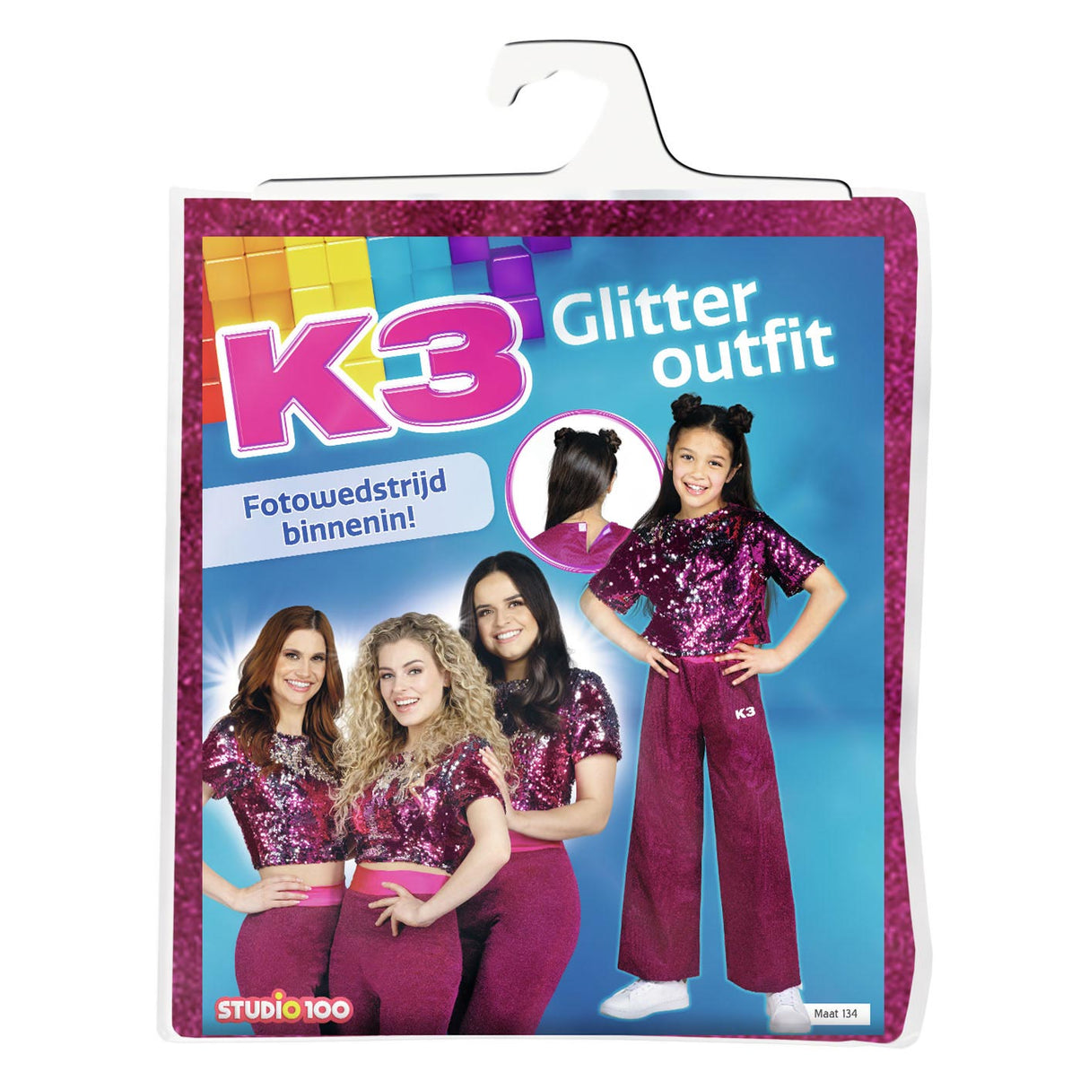 Studio 100 Kleed Pink, 6-8 Joer