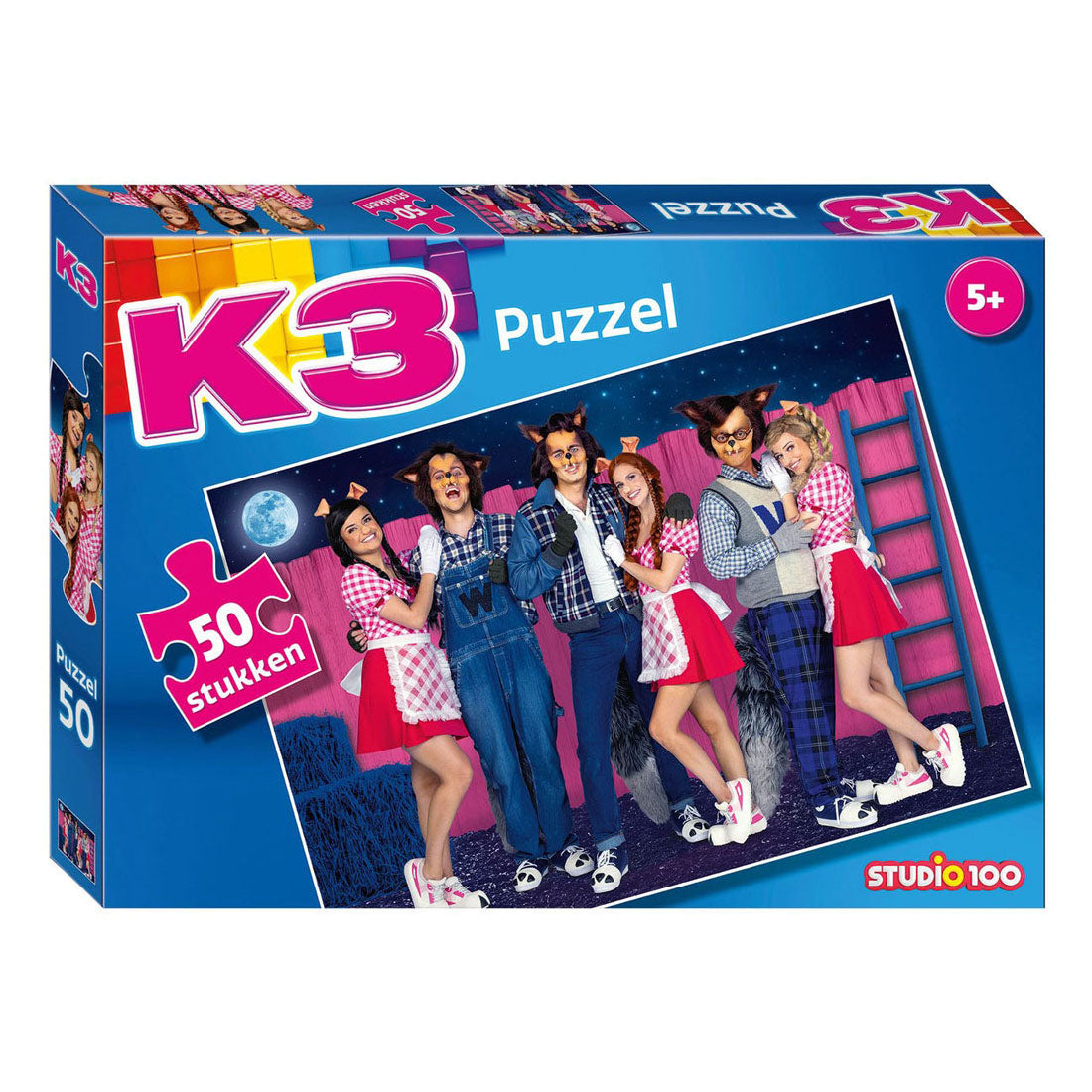Studio 100 K3 Line Puzzle 3 Ferkel und die Wölfe, 50..